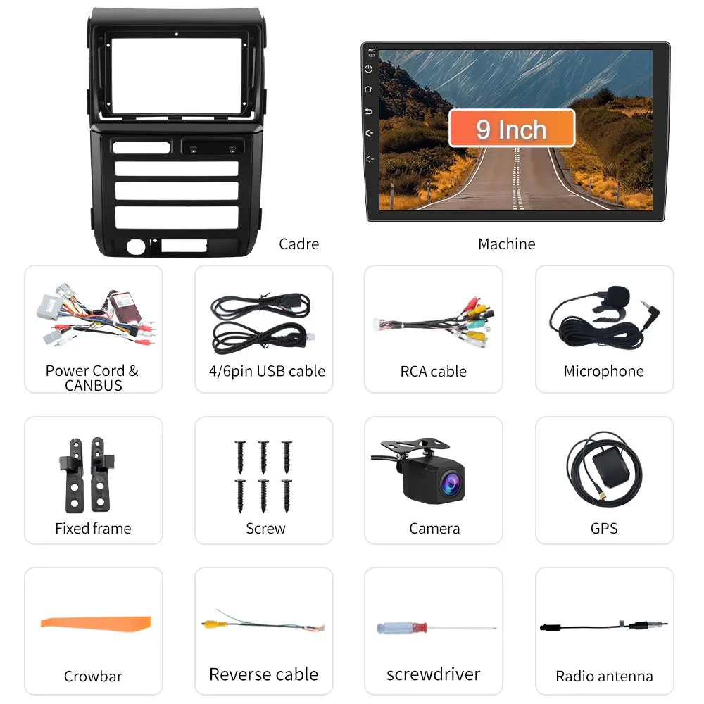 AWESAFE 9 inch Car Radio for Ford F150 2009-2012(Only Fit Auto AC),Support Wireless Carpaly&Android Auto/FM/AM/RDS/Type-C Fast-Charging-Cable – Image 8