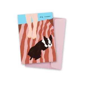 Carte postale Dog summer 🍋