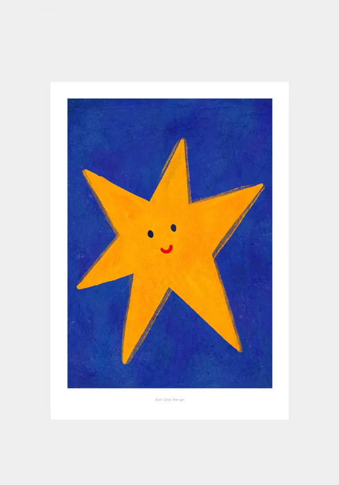 Carte A4 Yellow Star