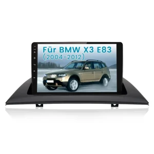 AWESAFE Autoradio für BMW E83 Android 13 2GB + 32GB mit Navigation unterstützt Bluetooth FM/AM DAB+ WLAN USB Carplay Lenkradsteuerung