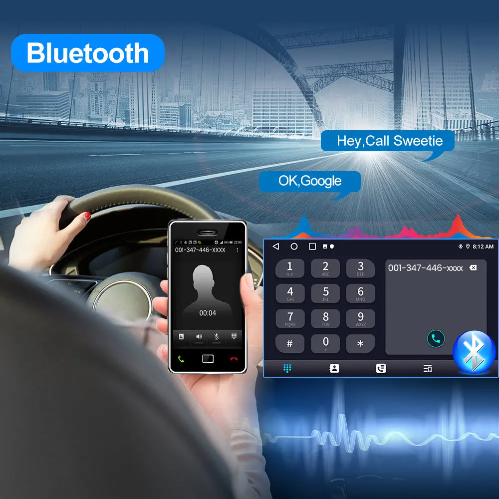 AWESAFE 7'' Android Autoradio für BMW E39 1 Din mit Navigation Carplay Android Auto unterstützt Bluetooth FM DAB+ WiFi USB – Image 4