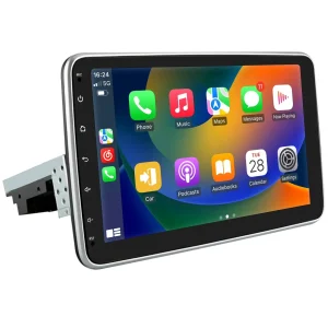 AWESAFE 1 DIN Autoradio Android 13 - Écran Tactile 10,1 Pouces (1 Go+32 Go) avec Bluetooth, GPS, Android Auto et Carplay sans fil
