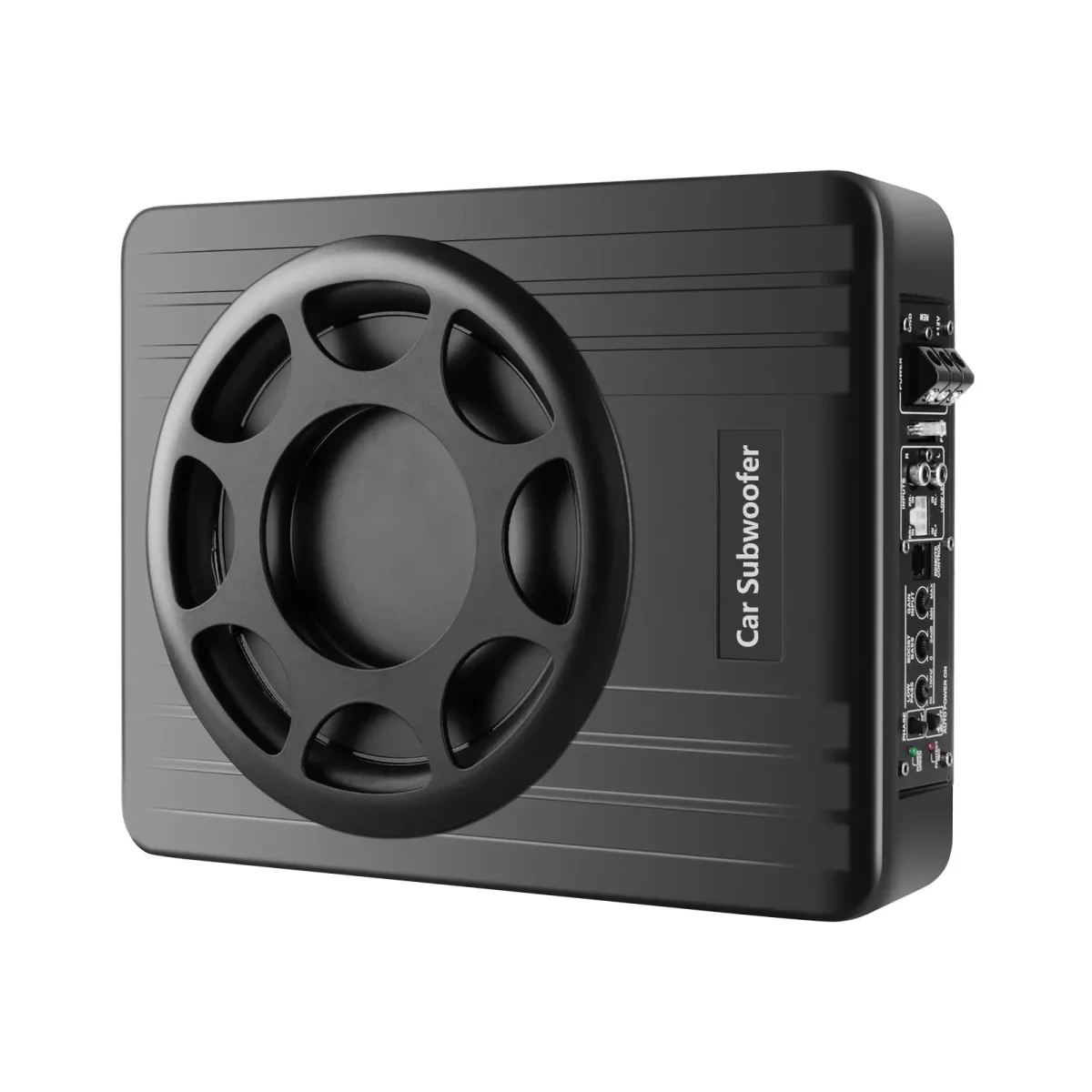 AWESAFE 10‘’ Car Subwoofer 800W&1200W Power, High/Low-Level Input, Car/Truck Slim Under Seat Audio Sub Built-in Amplifier Package – Image 2