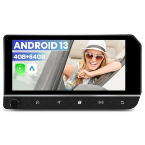 AWESAFE 10.3 inch Car Radio for Jeep Wrangler JK 2007-2018/Commander Grand Caravan/Dodge Ram,Wireless Carplay &Android Auto Mirroring Airplay SWC/AM+FM+RDS