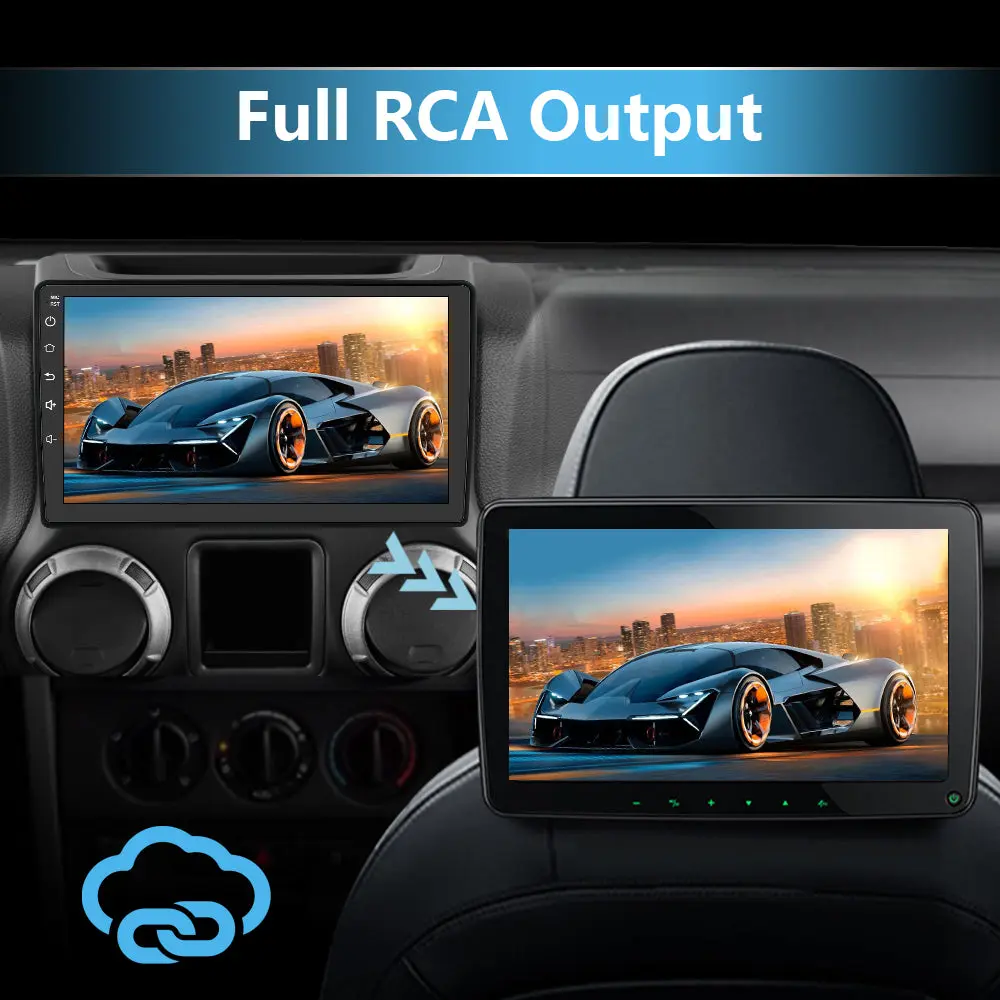 AWESAFE 10" Car Stereo with Wireless CarPlay & Android Auto, Bluetooth, FM Radio, DSP, Voice Control, GPS, Steering Wheel & Backup Camera for Jeep Wrangler 2007-2016 – Image 6