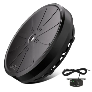 AWESAFE 12 Inch 800W Powered Spare Tire Car Subwoofer with Built-in Amp & Remote - Anti-Theft Hidden Design, Deep Bass, Easy Plug & Play Install for Most Vehicles (Includes Wire Kit)