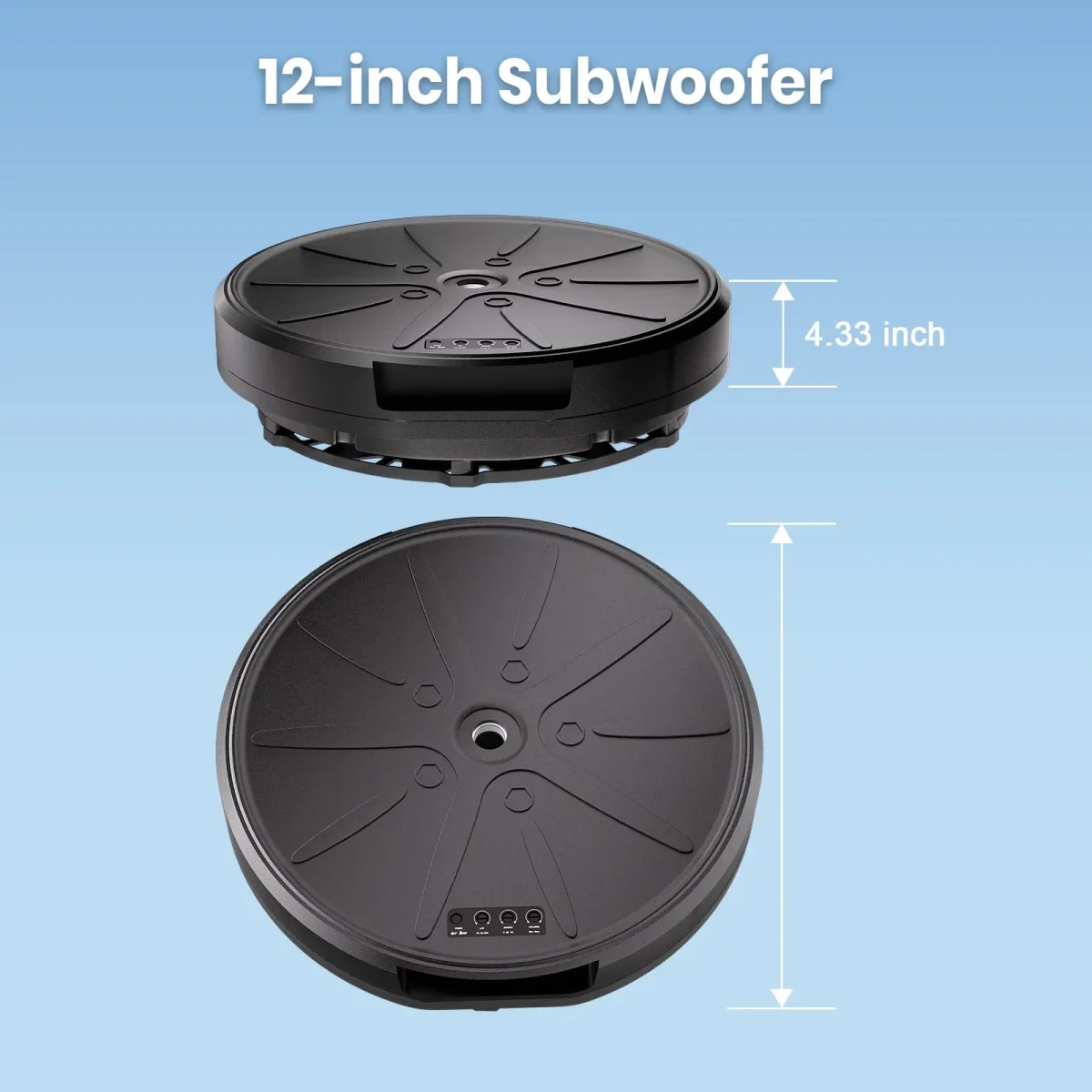 AWESAFE 12 Inch 800W Powered Spare Tire Car Subwoofer with Built-in Amp & Remote - Anti-Theft Hidden Design, Deep Bass, Easy Plug & Play Install for Most Vehicles (Includes Wire Kit) – Image 6