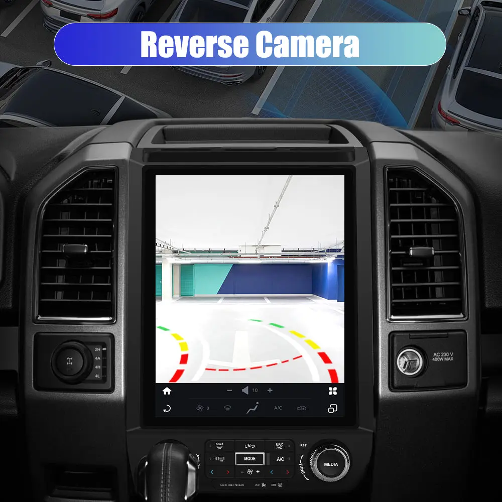 AWESAFE 12.1'' Android 13 Car Radio Stereo for Ford F150 2015-2021,Qualcomm 6125,4+64G,Wireless CarPlay & Android Auto – Image 8