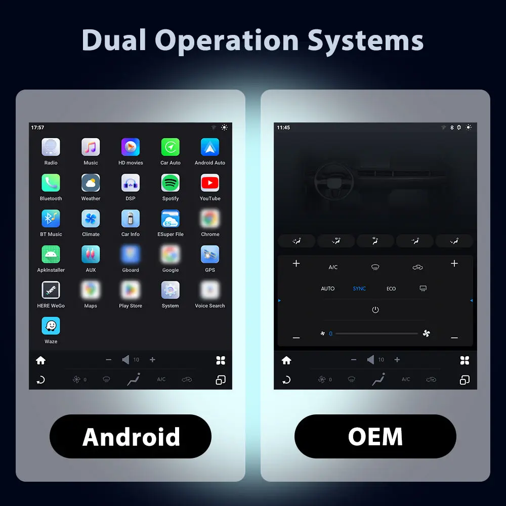 AWESAFE 12.1" Qualcomm 8-core Car Radio Android 13 for Chevy Silverado GMC Sierra 2013-2019 Head Unit with Dual Bluetooth CarPlay Android Auto GPS Navigation FM AM DSP Gyroscope Function – Image 7