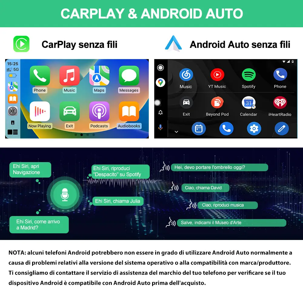 AWESAFE 2 DIN Autoradio Android 13 con Schermo Touchscreen Orientabile da 10,6 Pollici - 4+64GB - Bluetooth, FM, AM, WiFi, 4G – Image 5