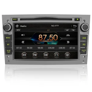 AWESAFE 2-DIN Autoradio mit Navi für Opel, 7 Zoll Touchscreen Radio unterstützt Lenkrad Bedienung USB SD RDS Bluetooth - Grau