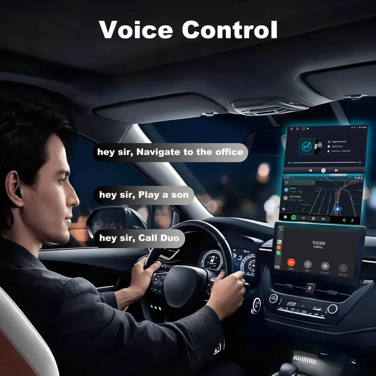 AWESAFE 2-in-1 Wireless CarPlay Adapter Support Apple CarPlay & Android Auto, Mini Bluetooth USB A & USB C Dongle Convert Wired to Wireless Compatible with iPhone & Android – Image 6