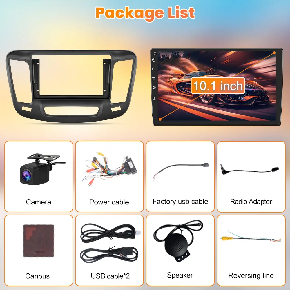 AWESAFE 2GB+64GB Android 13 Car Radio Stereo for Chrysler 200 200C 200S 2015-2017, with CarPlay&Android Auto Bluetooth GPS Navigation Backup Camera SWC – Image 8