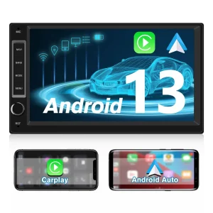 AWESAFE 7 Pollici Autoradio Android 13 universale 1 DlN Radio,supporto Bluetooth WiFi Navigazione GPS FM RDS-1+32G
