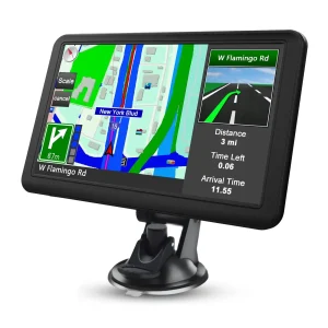 AWESAFE 7 Zoll Auto GPS Navigationsgerät mit Bluetooth FM Touchscreen Echtzeitwarnungen für Taxi LKW Europa Karte inklusive jährlichen Updates