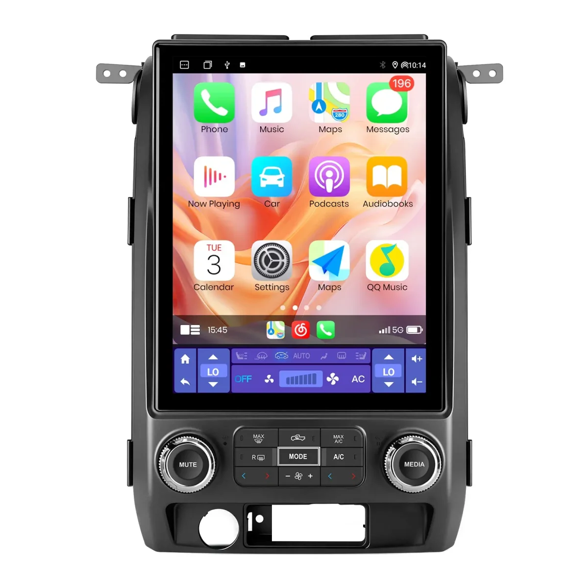 AWESAFE 8-Core 12.1 Inch Car Radio Stereo 【4GB+64GB】 for Ford F150 2009-2012 with Wireless CarPlay Android Auto Bluetooth FM 5G WiFi