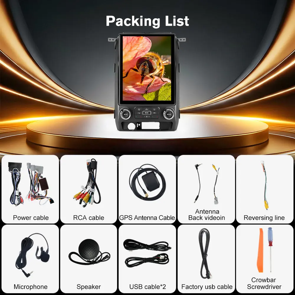 AWESAFE 8-Core 12.1 Inch Car Radio Stereo 【4GB+64GB】 for Ford F150 2009-2012 with Wireless CarPlay Android Auto Bluetooth FM 5G WiFi – Image 7