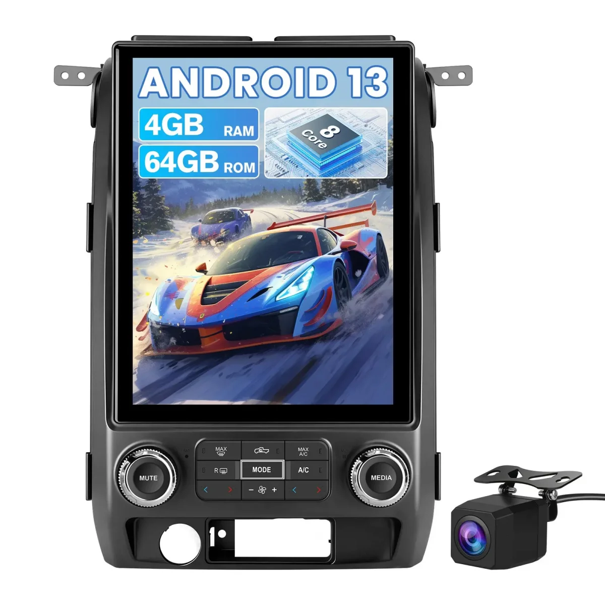 AWESAFE 8-Core 4GB+64GB Car Radio Stereo for Ford F150 2009-2012, Android 13 12.1 Inch T-StyleTouch Screen Stereo, Wireless Apple CarPlay & Android Auto, GPS, WiFi, Bluetooth, DSP, Backup Camera – Image 2