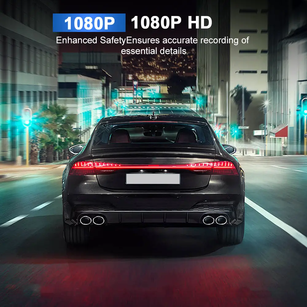 AWESAFE AHD 1080P Mini Dash Cam - WiFi Car Camera with Night Vision, 24H Parking Mode, WDR, Loop Recording, G-Sensor & App | Supports 64GB | Black – Image 6