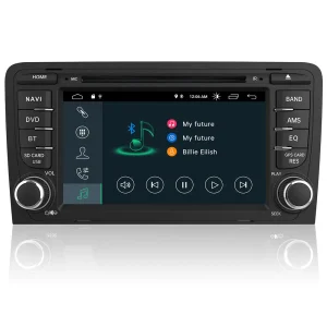 AWESAFE Android 13 Autoradio 2 Din 7 Zoll Bildschirm für Audi A3 S3 RS3, 2GB+32GB, Radio mit Navi unterstützt DAB+ WLAN CD DVD Bluetooth