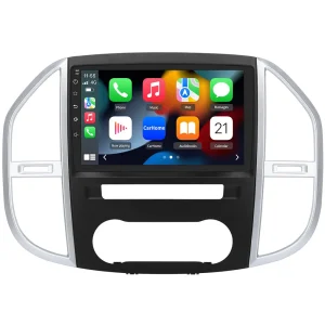 AWESAFE 10 Zoll Autoradio Android 13 für Mercedes Benz Vito 2014-2020, 2G+32G mit Blende, Navigation CarPlay Android Auto Bluetooth WiFi Unterstützung
