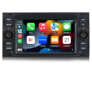 AWESAFE Autoradio für Ford Focus Mondeo S-Max C-Max Galaxy, Android 13 2GB+32GB mit Navi Carplay Android Auto Bluetooth FM RDS - Schwarz