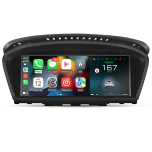AWESAFE 8-Core 4G+64G Car Radio Stereo for BMW Serie 3/5 E60 E61 E63 E64 E90 E91 E92 CCC (2004-2008),8.8 Inch Android 13 Touch Screen Rdaio with Built-in Wireless CarPlay & Android Auto