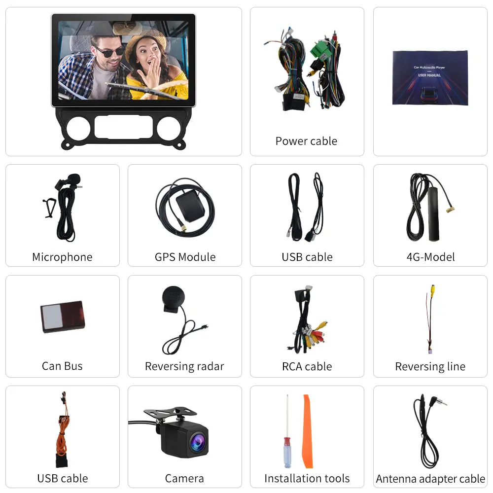 AWESAFE 13.1 inches Android 13 Car Radio Stereo for Chevy Silverado 2014-2018 & GMC Sierra 2014-2018 with Built-in Wireless CarPlay & Android Auto – Image 8