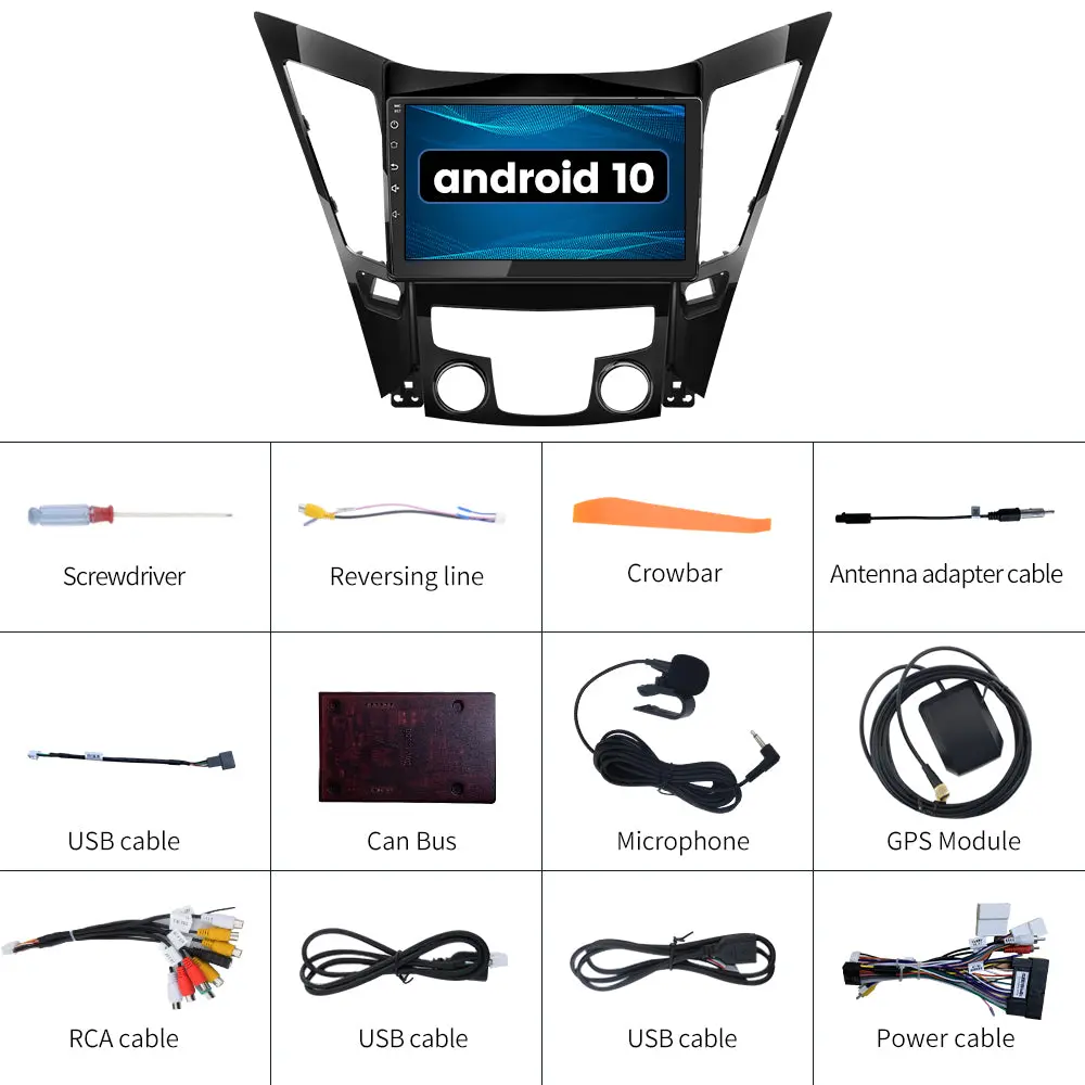 AWESAFE 2+64G Android 13 Car Radio Stereo for Hyundai Sonata 2011-2015 with Built-in Wireless Apple CarPlay & Android Auto – Image 9