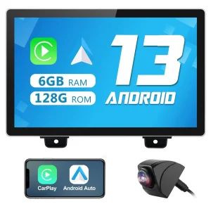 AWESAFE Android 13 8Core Car Radio Stereo for Jeep Wrangler JL 2018-2022 & Jeep Gladiator 2020-2022 with Built-in Wireless CarPlay & Android Auto,Bluetooth,GPS Navigation,Steering Wheel Control