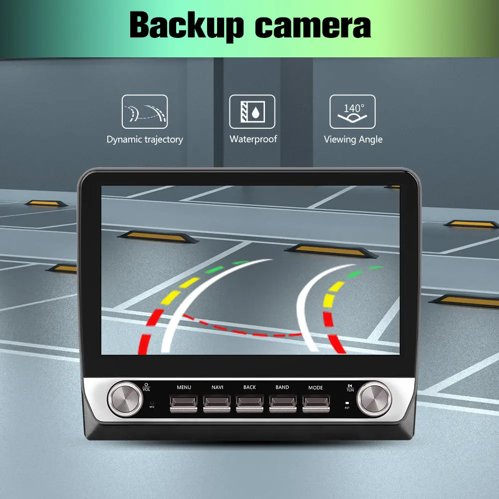 AWESAFE 10.1'' Android 13 Car Stereo 2G+64G Dual Knobs for Jeep Wrangler/Chrysler Sebring/Dodge Ram with Backup Camera,Bluetooth,FM , GPS, Wireless CarPlay & Android Auto – Image 7