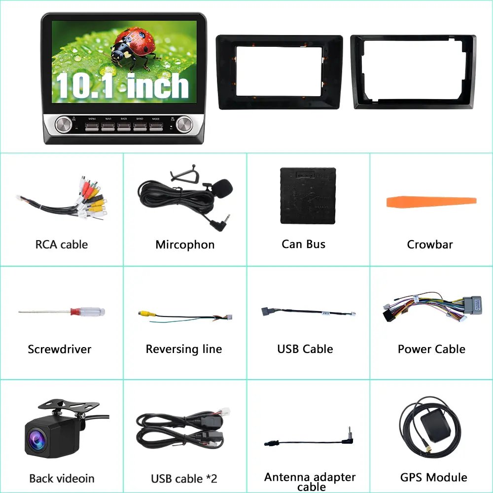 AWESAFE 10.1'' Android 13 Car Stereo 2G+64G Dual Knobs for Jeep Wrangler/Chrysler Sebring/Dodge Ram with Backup Camera,Bluetooth,FM , GPS, Wireless CarPlay & Android Auto – Image 8