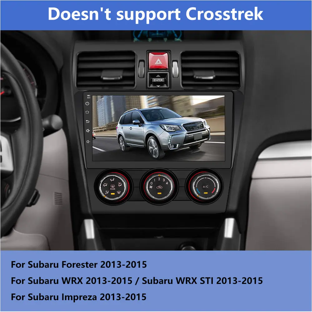 AWESAFE (2G+32/64G) Car Stereo Radio for Subaru Forester WRX Impreza 2013-2015,9 Inch Android 13 Head Unit with Wireless Apple CarPlay & Android Auto,BT,SWC – Image 3