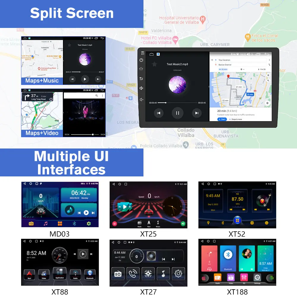 AWESAFE (2G+32/64G) Car Stereo Radio for Subaru Forester WRX Impreza 2013-2015,9 Inch Android 13 Head Unit with Wireless Apple CarPlay & Android Auto,BT,SWC – Image 7