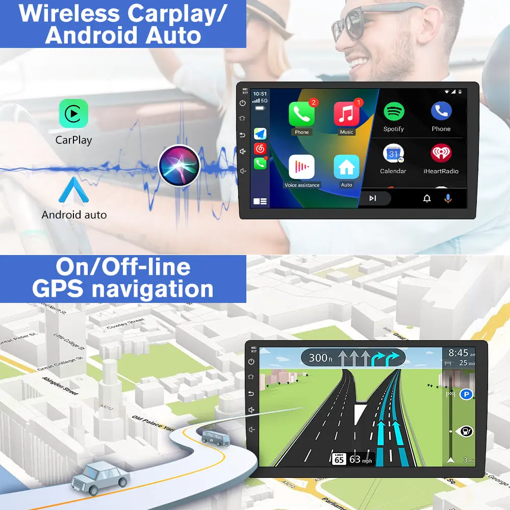 AWESAFE (2G+32/64G) Car Stereo Radio for Subaru Forester WRX Impreza 2013-2015,9 Inch Android 13 Head Unit with Wireless Apple CarPlay & Android Auto,BT,SWC – Image 8