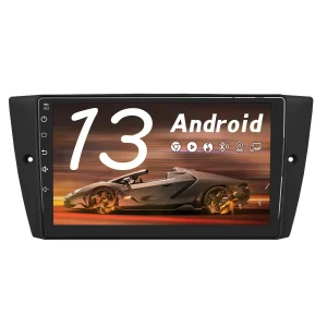 AWESAFE Android 13 [2GB+32GB] Autoradio con Pantalla Táctil 9 Pulgadas para BMW Serie 3 E90/E91/E92/E93, Autoradio con Carplay/Android Auto/Bluetooth/GPS/FM, Apoya Mandos Volante y Aparcamiento