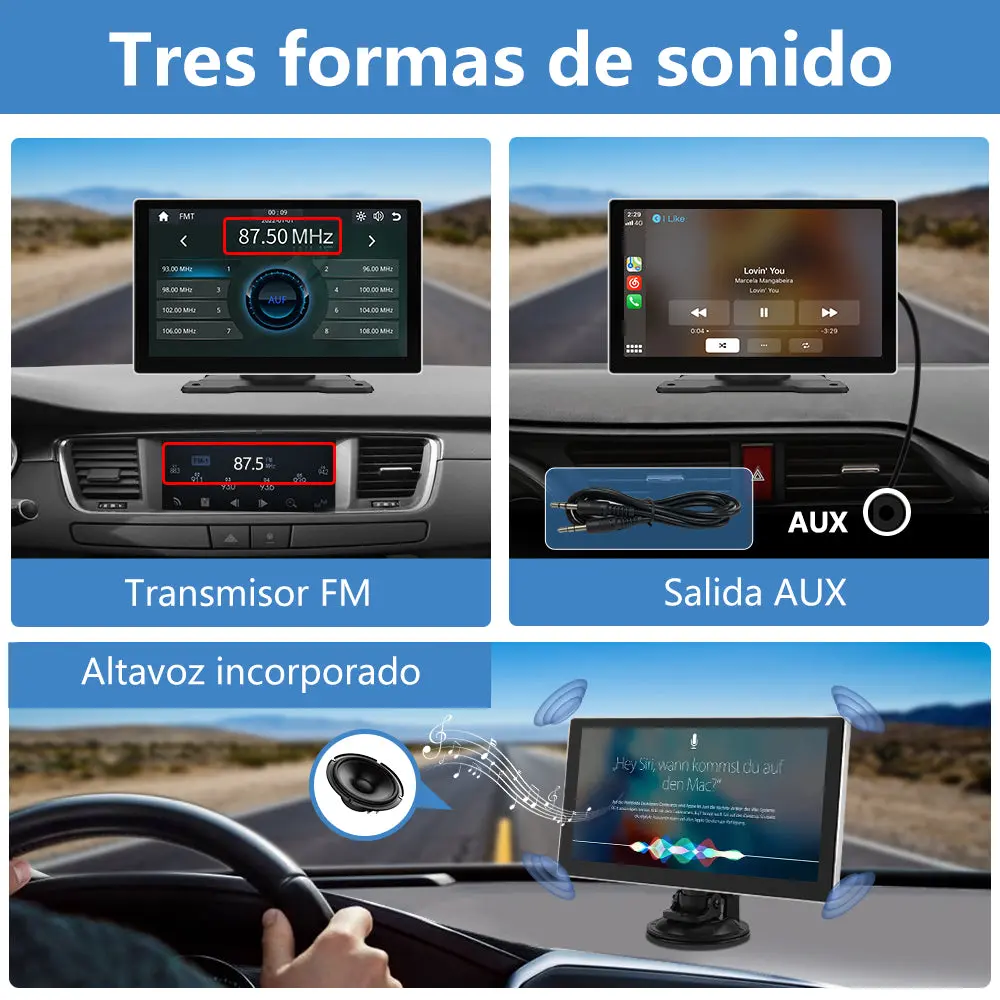 AWESAFE Android Car Stereo Para Renault Sistema Actualización de Radio de Pantalla Táctil con Carplay Inalámbrico Android Auto, Soporte Bluetooth WiFi Navegación GPS – Image 6