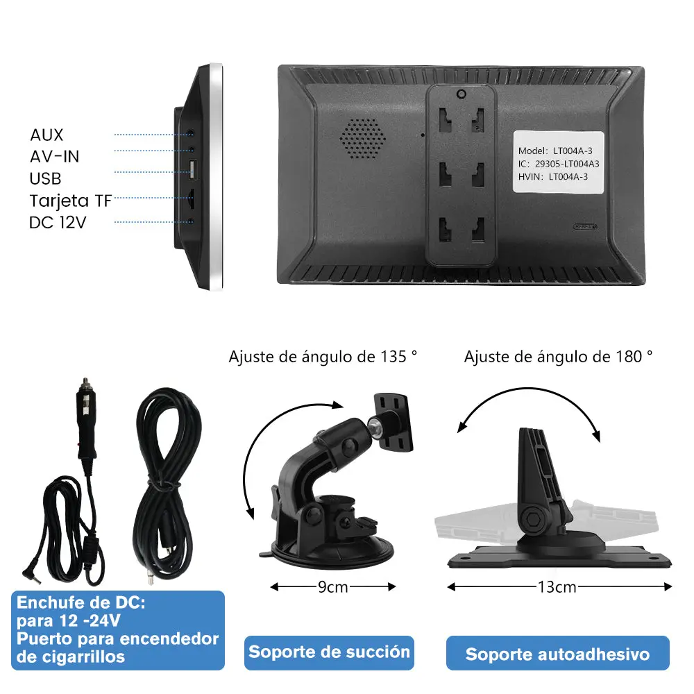 AWESAFE Android Car Stereo Para Renault Sistema Actualización de Radio de Pantalla Táctil con Carplay Inalámbrico Android Auto, Soporte Bluetooth WiFi Navegación GPS – Image 8