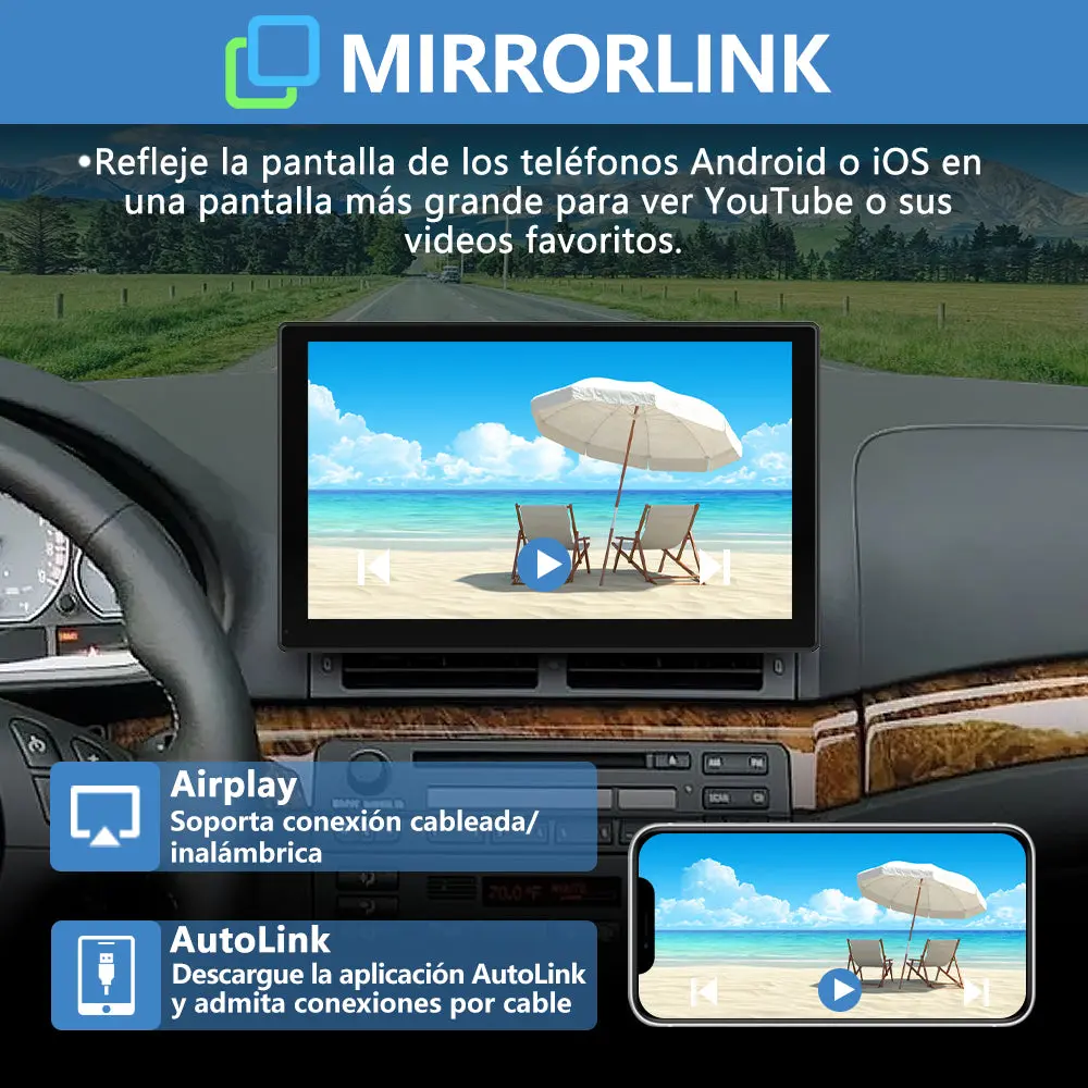 AWESAFE Android Car Stereo Para Renault Sistema Actualización de Radio de Pantalla Táctil con Carplay Inalámbrico Android Auto, Soporte Bluetooth WiFi Navegación GPS – Image 5