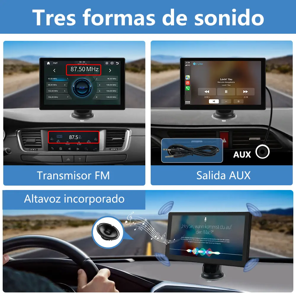 AWESAFE Android Car Stereo Para Renault Sistema Actualización de Radio de Pantalla Táctil con Carplay Inalámbrico Android Auto, Soporte Bluetooth WiFi Navegación GPS – Image 6