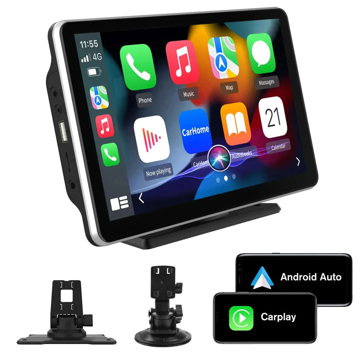 AWESAFE Android Car Stereo Para Renault Sistema Actualización de Radio de Pantalla Táctil con Carplay Inalámbrico Android Auto, Soporte Bluetooth WiFi Navegación GPS