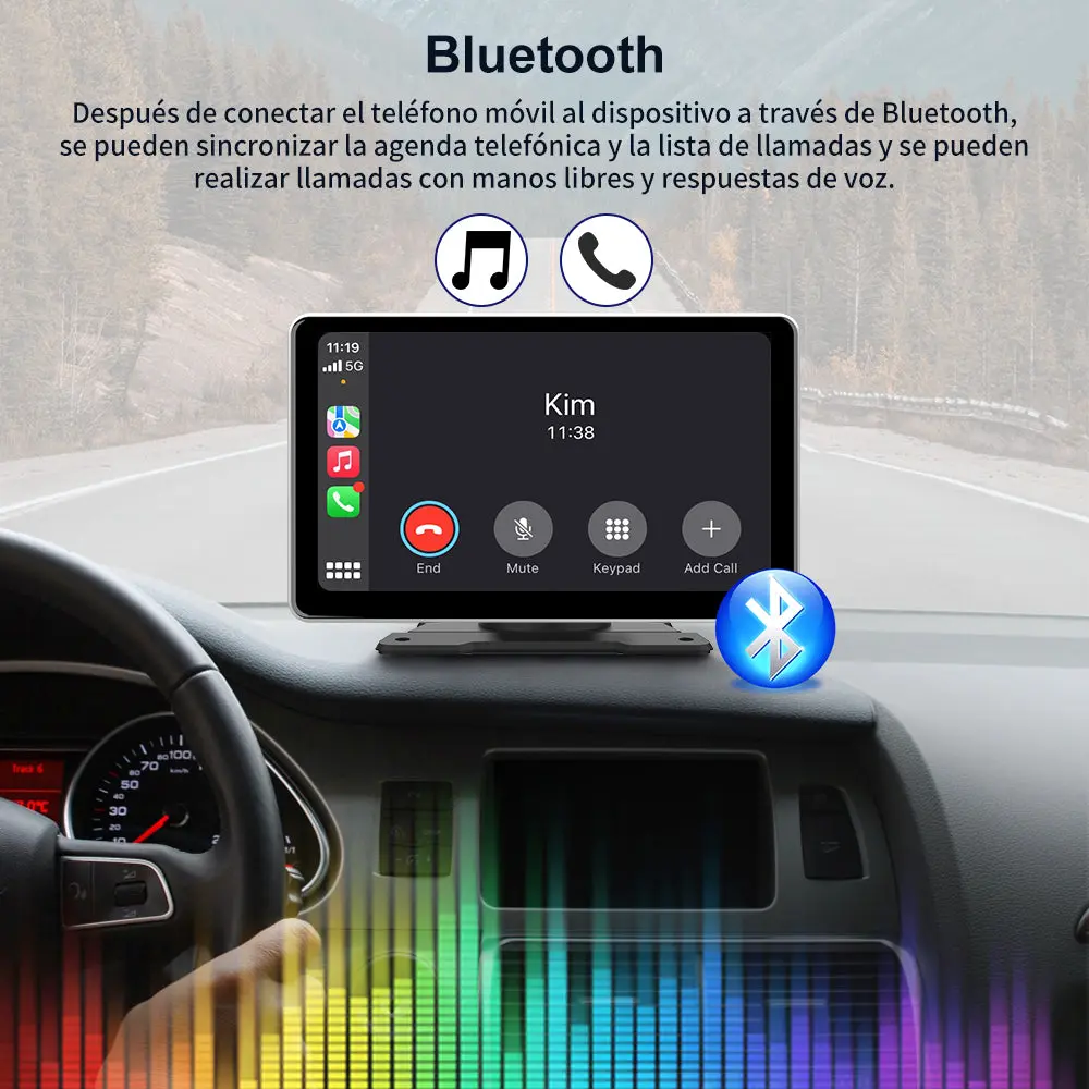 AWESAFE Android Car Stereo Para Renault Sistema Actualización de Radio de Pantalla Táctil con Carplay Inalámbrico Android Auto, Soporte Bluetooth WiFi Navegación GPS – Image 5