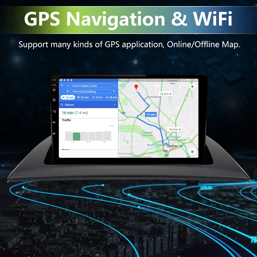 AWESAFE Car Stereo for BMW X3 E83 2004 2005 2006 2007 2008 2009 2010 2011 2012,Android 13 Upgrade 9 Inch Touch Screen Radio with Wireless Carplay Android Auto, Support Bluetooth WiFi GPS Navigation – Image 3