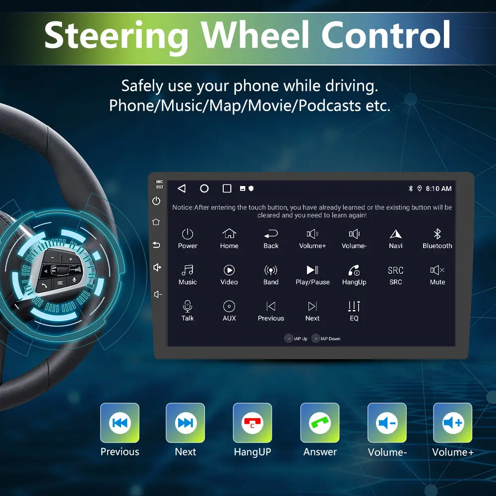 AWESAFE Car Stereo for BMW X3 E83 2004 2005 2006 2007 2008 2009 2010 2011 2012,Android 13 Upgrade 9 Inch Touch Screen Radio with Wireless Carplay Android Auto, Support Bluetooth WiFi GPS Navigation – Image 5