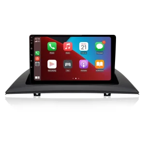 AWESAFE 9 Pouces 2G+32G Autoradio Android 13 avec Carplay&Android Auto/ Bluetooth/WiFi/ FM/RDS,Compatible avec la Commande au Volant d'origine pour BMW X3 E83 2004-2012