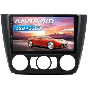 AWESAFE 9 Pouces Autoradio Android 13 2Go+32Go pour BMW 1 Series E81 E82 E87 E88 (2004-2011) avec Carplay San Fil/Android Auto GPS WiFi Bluetooth USB FM RDS/Commandes au Volant/Aide au Stationnement