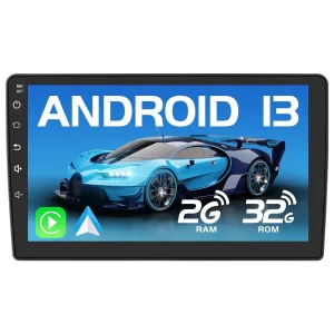 AWESAFE Autoradio Android 13 pour Peugeot 407(2004-2011)[2Go+32Go] 9 Pouces avec Carplay Android Auto GPS WiFi DSP FM Commande au Volant/Bluetooth/Aide au Stationnement