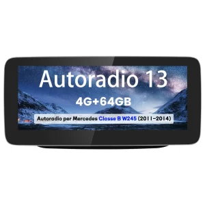 AWESAFE Autoradio Android 13 con Chipset Qualcomm 8 Core 4+64GB - Touchscreen 10,25 Pollici - Per Benz Class B W245/246 2011-2014（NTG4.5) - GPS/Bluetooth/DSP/4G con CarPlay Wireless e Android Auto