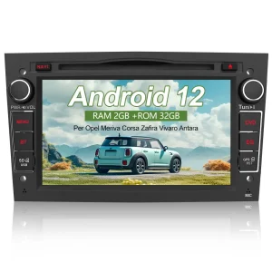 AWESAFE Autoradio Android per sistema di aggiornamento radio touch screen Opel con Android Auto, supporto navigazione GPS Bluetooth WiFi