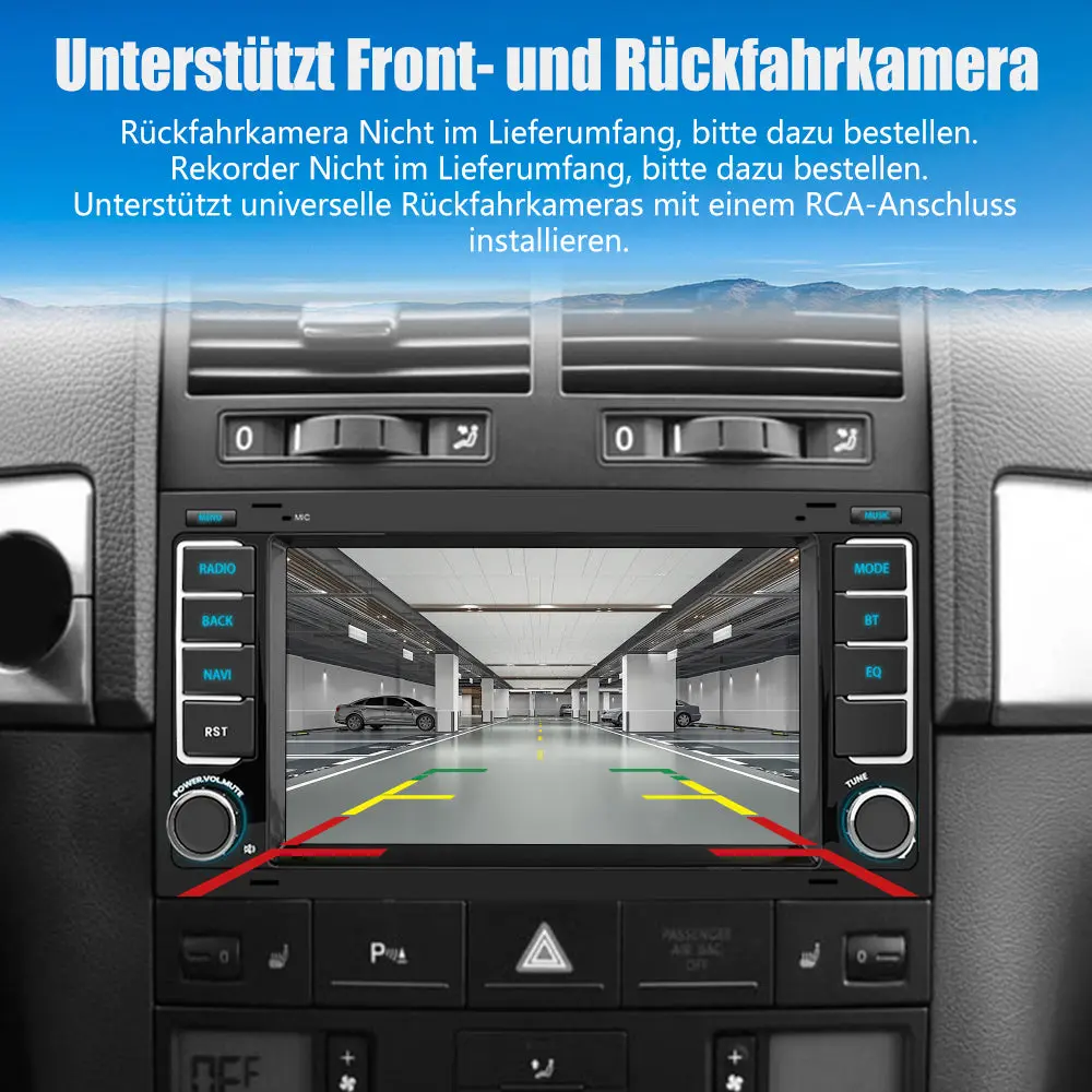 AWESAFE Autoradio für VW Touareg Transporter T5 Multivan, Android 13 System, 7 Zoll Touchscreen, 2+32G, Unterstützt Navigation Carplay Android Auto Bluetooth WiFi – Image 7